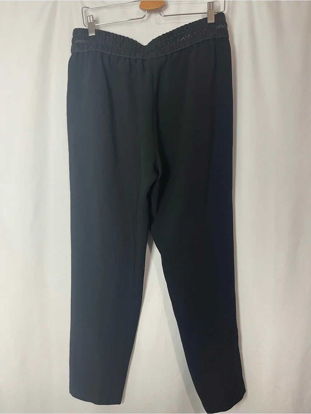Rag and bone Black Drawstring Pants with Satin Waistband large